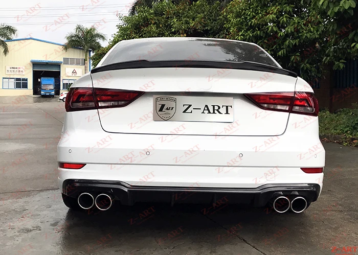 Z-ART комплект кузова из углеродного волокна для Audi S3-, комплект для настройки углеродного волокна для Audi A3 sline S3, модифицированный комплект корпуса из углеродного волокна