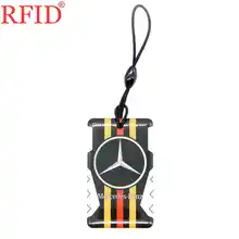 UID S50 1K 13,56 Mhz автомобильные логотипы с узорами, жетоны, брелок, сменный Перезаписываемый RFID, водонепроницаемый брелок с клеем, жетоны