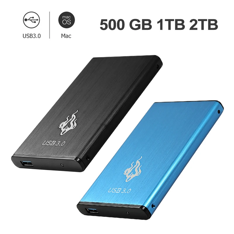

Portable 2.5inch 2TB/1TB/500GB USB3.0 External Hard Disk Drive SATA III Memory Storage Device HDD for Desktop Computer Hot