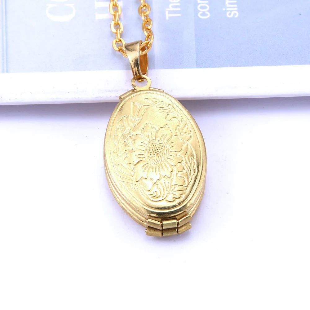 Set De 2 Collares Medallón Redondo De Acero Inoxidable Para Fotos: Regalo Especial Para Ella (Plata)