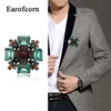 Earofcorn Large Crystal Cross Brooch Women's Fashion Retro Party Wedding Clothing Accessories New Design Brooch Jewelry Luxury ► Photo 2/6