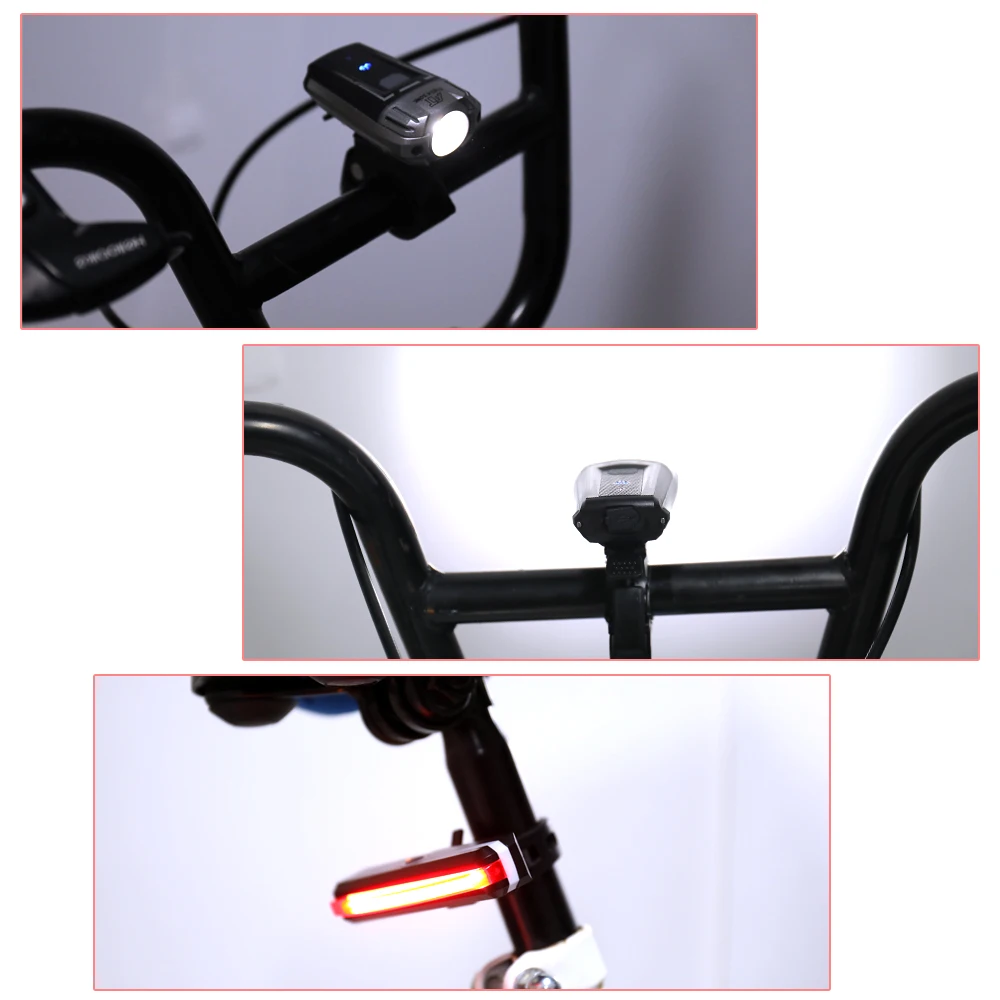 

Bicycle Light BikeTorch Lamp MTB Road Cycling light Usb Chargeable Led Front Light TailLight Set Rear Light