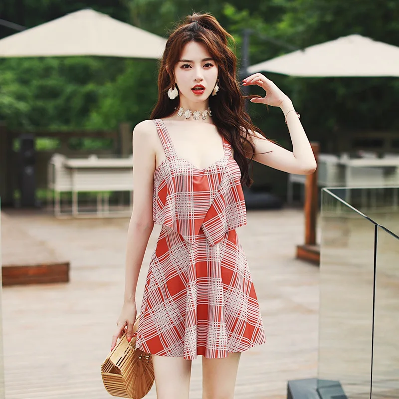 

JINGEER New Style New Style Bathing Suit Women's Fashion Sexy Push up Underwire-Dress-Boxer Hot Springs Swimwear