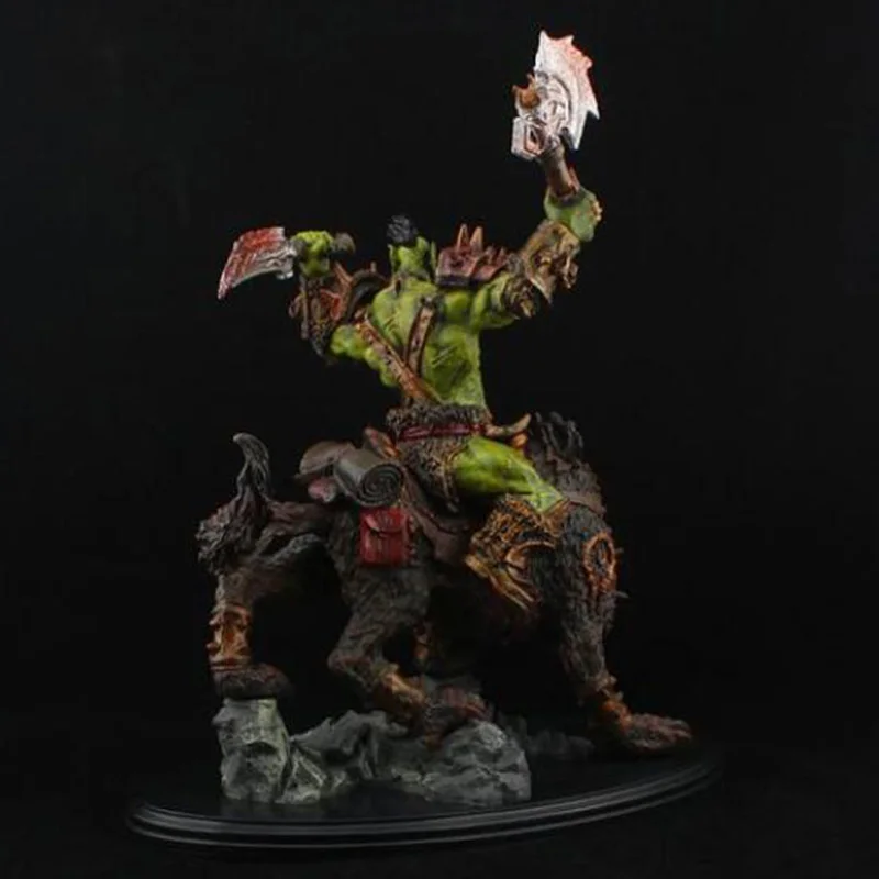 Игрушки DC WOW Tribal Orc Wolf Ride Raider езда вор Sylvanas Lich король артасов Гном Воин Аниме Фигурка модель игрушки подарок - Цвет: Raider