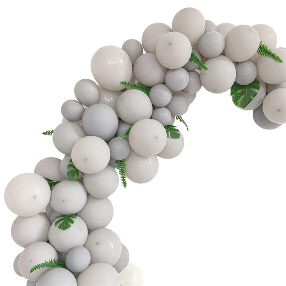 

Gray High Cold Balloon Chain Party Birthday Wedding Room Balloon Decoration Balloon Set Fast Delivery