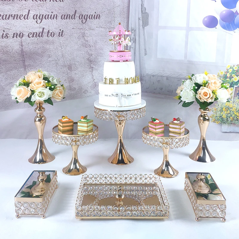 2020 Hot 8pcs Cake Stand Cupcake Tray Tools Gome Decoration Dessert Table Decorating Party Suppliers  Wedding Display