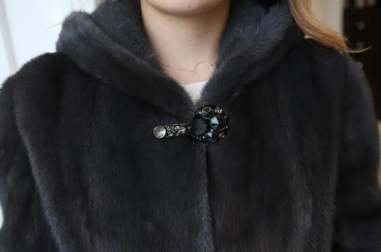 Зимняя Новая меховая верхняя одежда, Женская мода, большие размеры, однотонное длинное меховое пальто, Высококачественная теплая меховая куртка на заказ, пальто для женщин