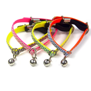 

Adjustable Silicone Dog Collars Pet Collars With Bells Charm Necklace Collar For Little Dogs Cat Collars Pet Supplies Hot Sale