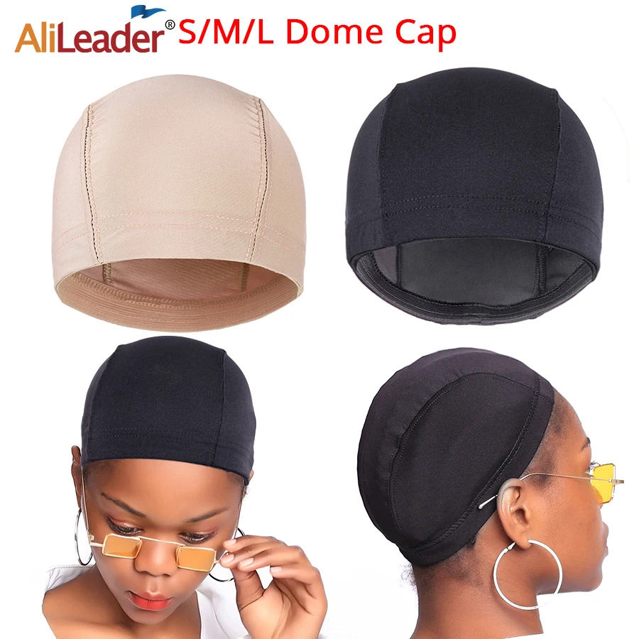 Alileader S/M/L Spandex Dome Wig Cap For Making Wigs Nylon