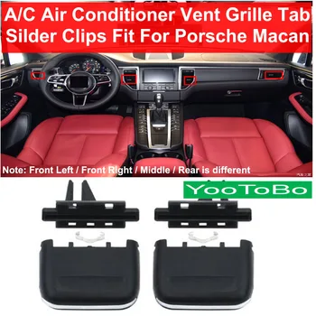 

Car Front Left / Right Air Conditioning Center A/C Vent Grille Silder Outlet Tab Clip Repair Kit For Porsche Macan 2014-2017
