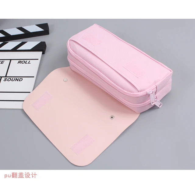 Yiwi Pencil Bag Pu Leather Pen Case Kawaii Stationery Ruler Pouch For  School Girl Sweet Eraser Holder Gift Box Flowers Storage - Pencil Cases -  AliExpress