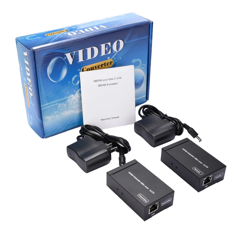AAAE топ-Hdmi удлинитель, Hdmi к Rj45 60 метров Hdmi-удлинитель(вилка США
