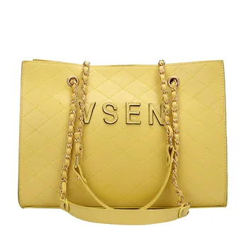 

Fashion Designer Tote Bags For Women 2019 Luxury Leather Diamond Lattice Handbag Female Large Capacity Chain Shoulder Bag Bolsa
