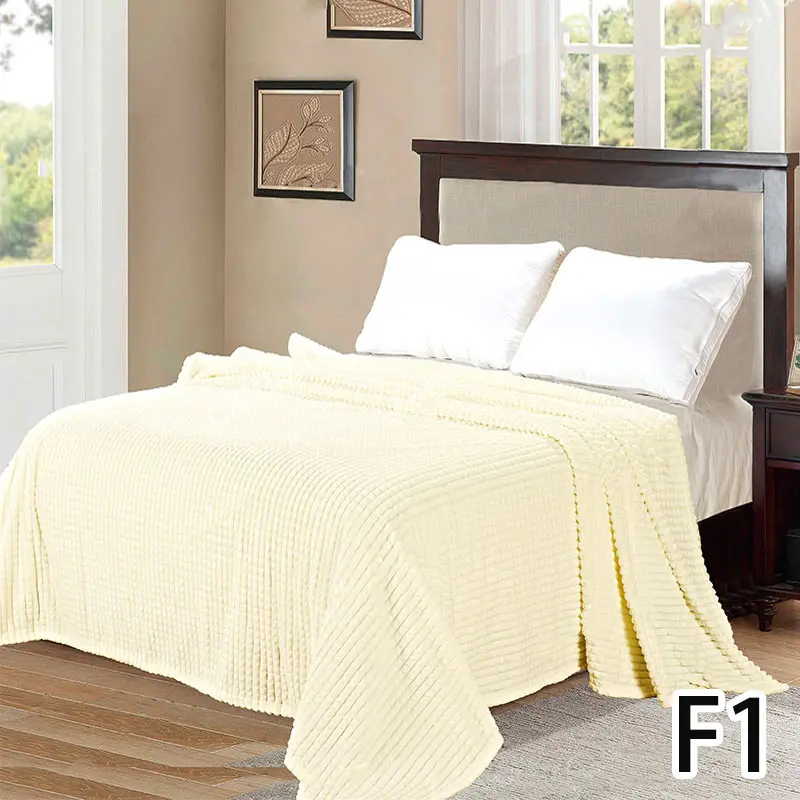 F1 White Bedspread on the Bed Quilted Blanket Bedspread for Double Bed 210x230cm Luxurious Soft Bedspread wholesale - Цвет: F1