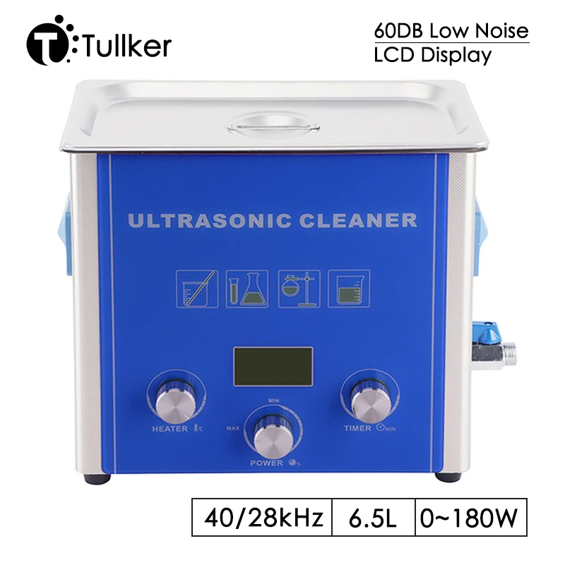 180W Laboratory Ultrasonic Cleaner 6L PCB Hardware DPF Ultrasound Bath