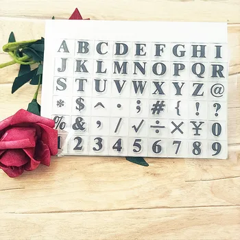 

11*16cm alphanumeric Transparent Clear Stamps / Silicone Seals Roller Stamp for DIY scrapbooking photo album/Card Making