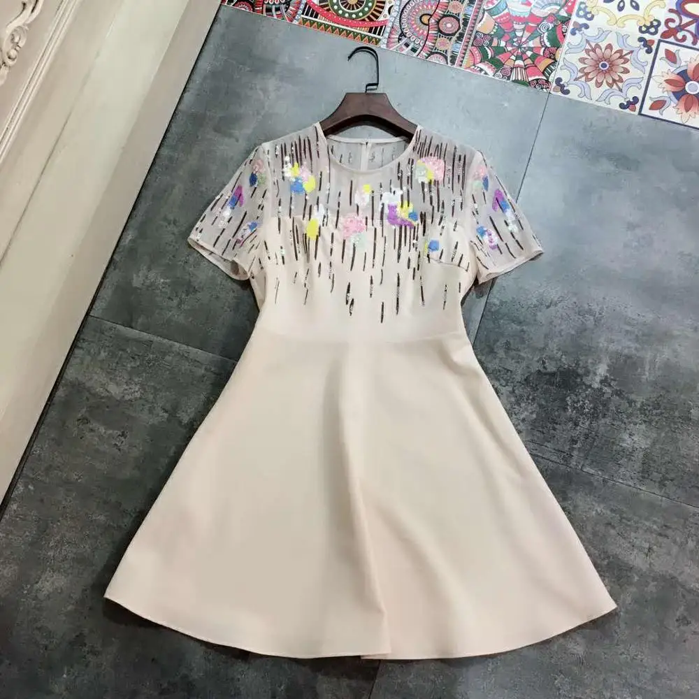 LD LINDA DELLA Fashion Runway Autumn Short Dress