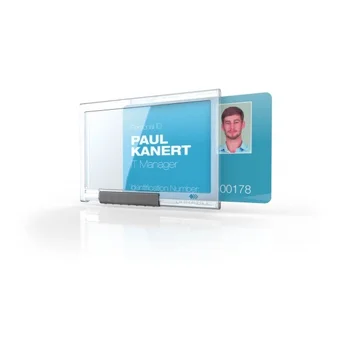 

Magnetic card holder pushbox mono transparent