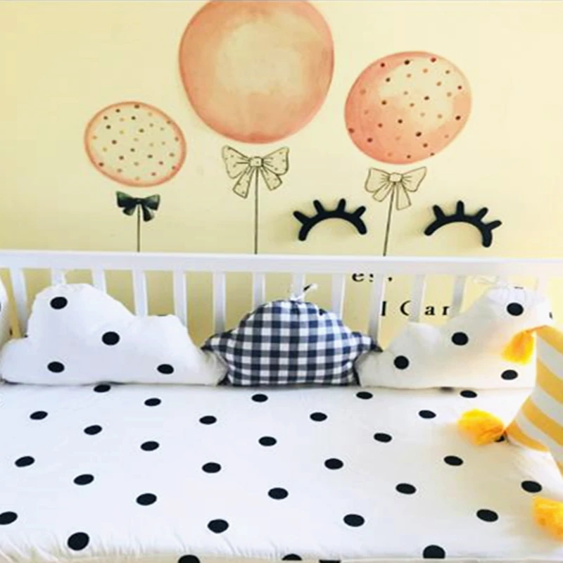 

Baby Bumper Cotton Cloud Shape Newborns Crib Protector Pillow Cot Baby Room Decor Infant Pillow Crib Bumper Baby Bedding Set