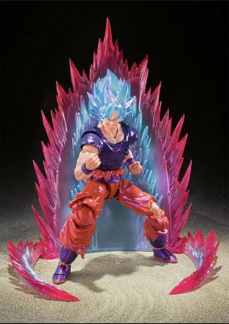 Original Bandai Dragon Ball SHF Super Saiyan God Son Goku Kaio-Kem