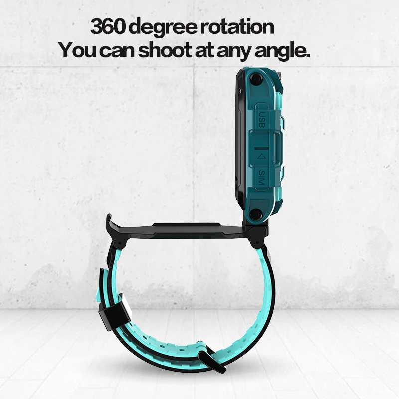 696 Kids 4G LTE Smart Watch GPS+WiFi+LBS Location SIM Dual Camera 360-degree Rotation Smartwatch Smart clock Phone watches band