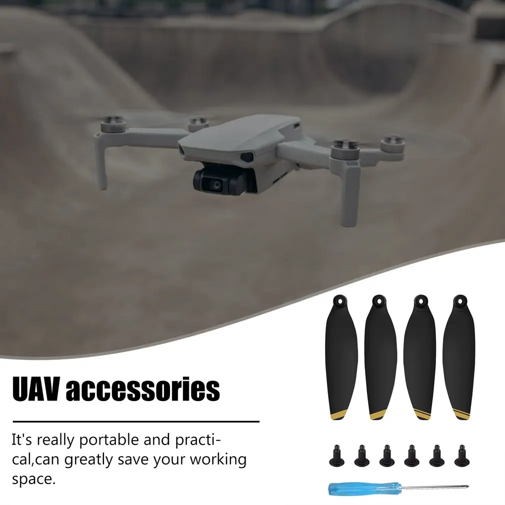 Мини-пропеллеры 4726 для Dji Mavic, мини-Дрон, тише, полёт, золотая, Серебряная линия, мощные складные, малошумные пропеллеры
