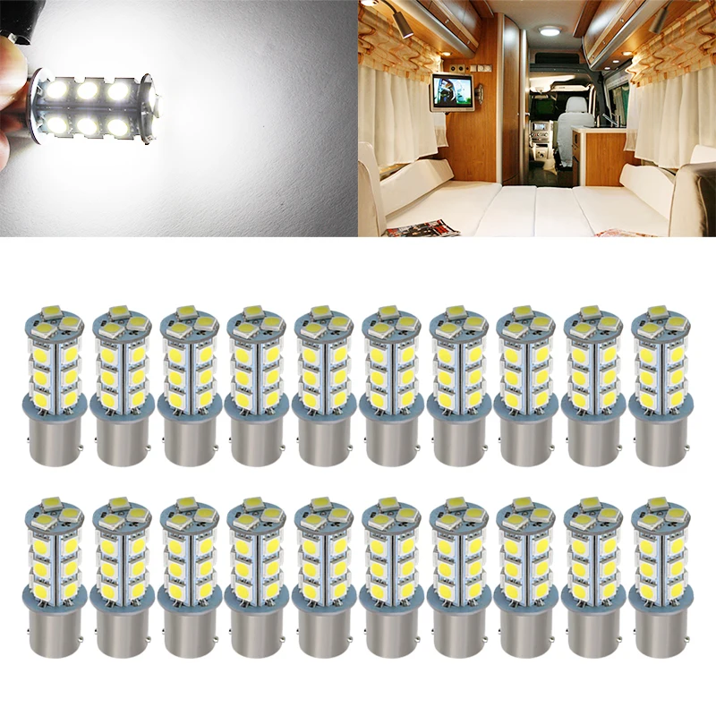 S25 P21W 1156 BA15s 5050 SMD 18 светодиодный Авто RV задние тормоза поворота светодиодный сигналы парковка 1156 BA15S светодиодные лампы