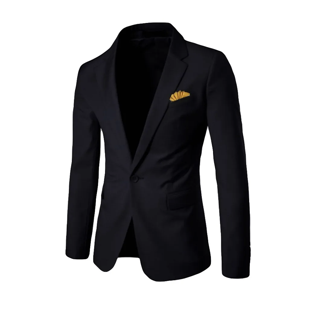 Деловой мужской пиджак, приталенный Мужской Блейзер, деловой мужской костюм для свадебной вечеринки, мужской костюм terno masculino, мужской однотонный костюм d91029
