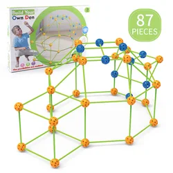 Ensemble de Construction 3D pour enfants, château, tunnel, tentes, jouets de Construction de maison, cadeau d'anniversaire 