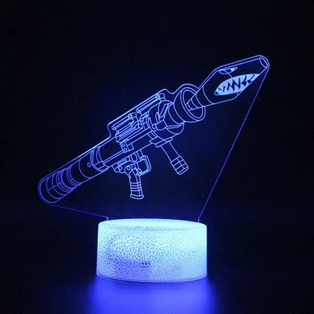 

Remote Control 3d Table Lamp Sleep Light Bedroom Decoration Nightlight Projection New Game Battle Royale Lamp