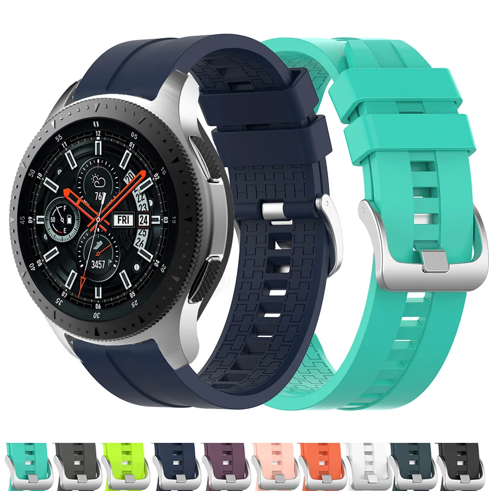 Ремешок силиконовый для смарт-часов Samsung Galaxy Watch 46 мм спортивный резиновый