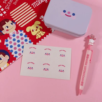 Kawaii Bear Pink Peach Decoration Sticker DIY Scrapbooking Label Diary Album Sticker Escolar Toy Sticker Cute Stationery - Цвет: E