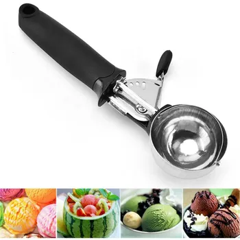 

Stainless Steel Ice Cream Scoop Ice Ball Maker Ice Cookie Dough Meat Balls Rice Dishes Ice Cream Spoon Kitchen Tools Drop Ship