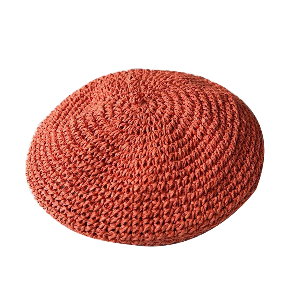 

Lady spring Winter Berets Hat Painter style hat Women straw Vintage Berets Solid Color Caps Female Bonnet Warm Walking Cap