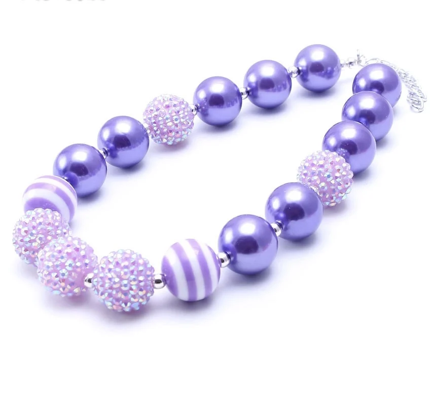 Kid Chunky Necklace Girl bubble beads 