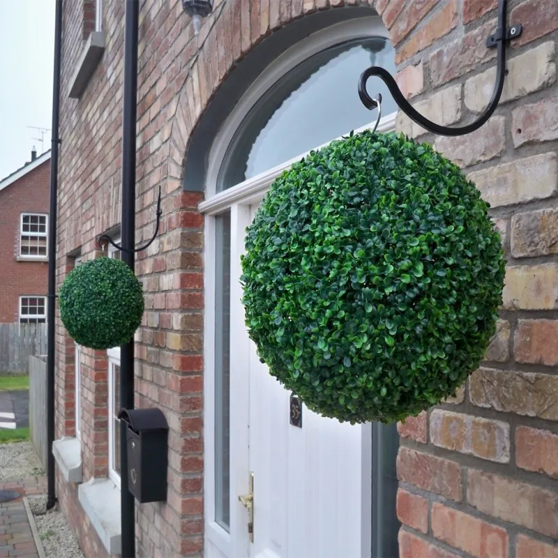 New Arrival Artificial Plastic Milan Grass Plant Kissing Ball Hanging Craft Ornament For Home Garden Wedding Centerpiece Decorat