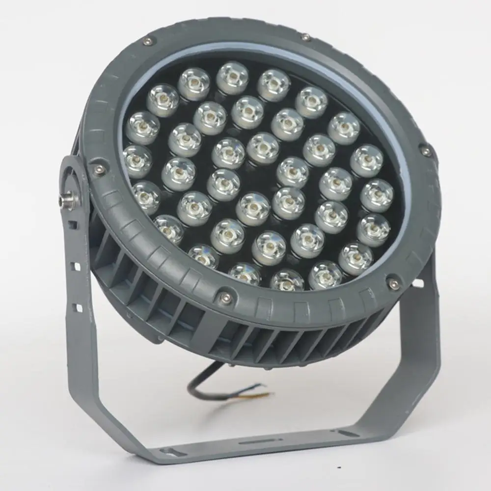 

36W LED floodLight AC85-265V/DC24V IP65 Cast light DMX512 RGB Changeable LED Spotlight for Building park scenic ligthing