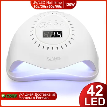 

120W Nail Dryer UV LED Lamp For Nails Gel Varnish Polishing 10S/30S/60S/99S Timing Ice Lamp Nail Dryer For Nail Salon Art Tools