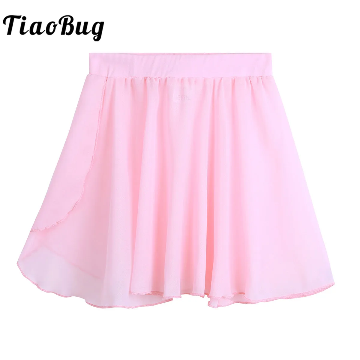 

Kids Girls Ballet Dance Chiffon Skirt Elastic Waistband Solid Ballerina Veil Skirt Stage Performance Dancewear Dancing Costume