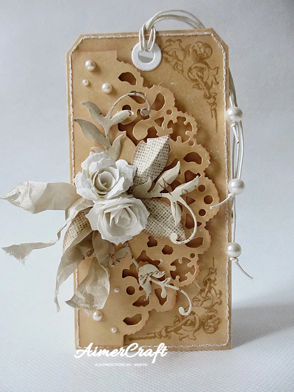 Pinecone розовое растение металлические Вырубные штампы искусственное украшение