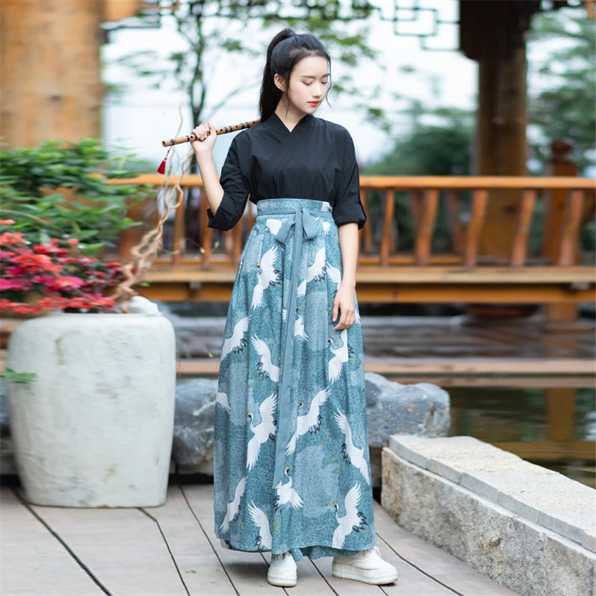 Kimono Dress Women Haori Japanese Style Kawaii Girls Crane Sakura Yukata Vintage Party Japan Dance Costume Samurai Cosplay japanese kimono,japanese kimono cardigan,japanese kimono shirt