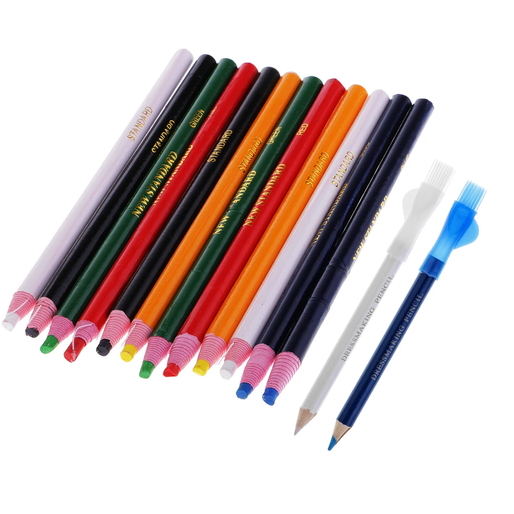 14Pcs Peel Off Markers Tailors Chalk Pen Pencil for Sewing Dressmakers DIY Craft Markers Pens Accessories