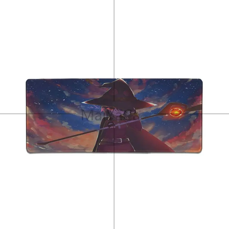 Lock Edge 30X90cm MaiYaCa megumin аниме прочный резиновый коврик для мыши коврик уникальная настольная Панель ноутбук ПК Компьютер Pad xl прочный резиновый Аниме Коврик для мыши - Цвет: Lock Edge 30X90cm