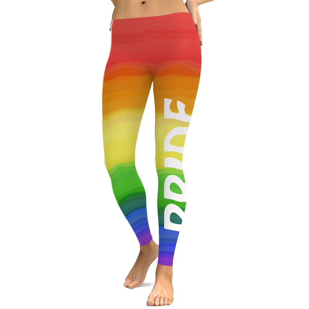 Золотой LOVE SPARK/женские леггинсы в полоску полной длины S до 4xL, цветные леггинсы больших размеров, 6 узоров - Цвет: Золотой