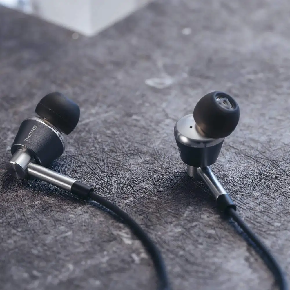 Skup 1 więcej potrójny sterownik słuchawki douszne słuchawki douszne dla iOS i Android telefon xiaomi kompatybilny mikrofon i pilot E1001