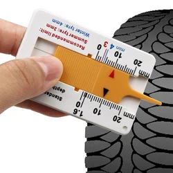 Jauge de profondeur de pneu de voiture, 1 pièce, mesure de la roue, mètre d'épaisseur de pneu, détection de profondeur, outil de réparation de moto 