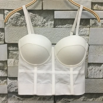 

Fashion Mesh Bralet Women's Corset Bustier Bra Night Club Party Cropped Tube top Plus Size New 2020