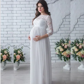 

New Suit-dress Leisi Spelling Press Pregnant Woman Sexy Tailing Even Longuette Maternity Dresses For Photo Shoot Pregnancy Dress
