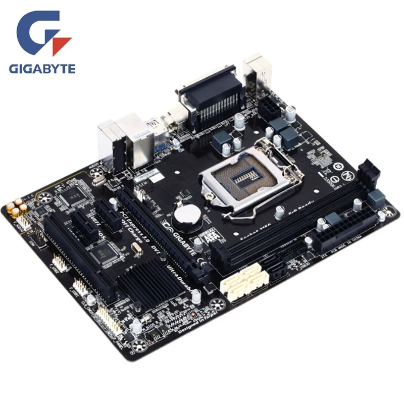 Материнская плата Gigabyte B85M D3V A + G3420 cpu LGA 1150 DDR3 USB3.0 SATA3 B85 используемая настольная