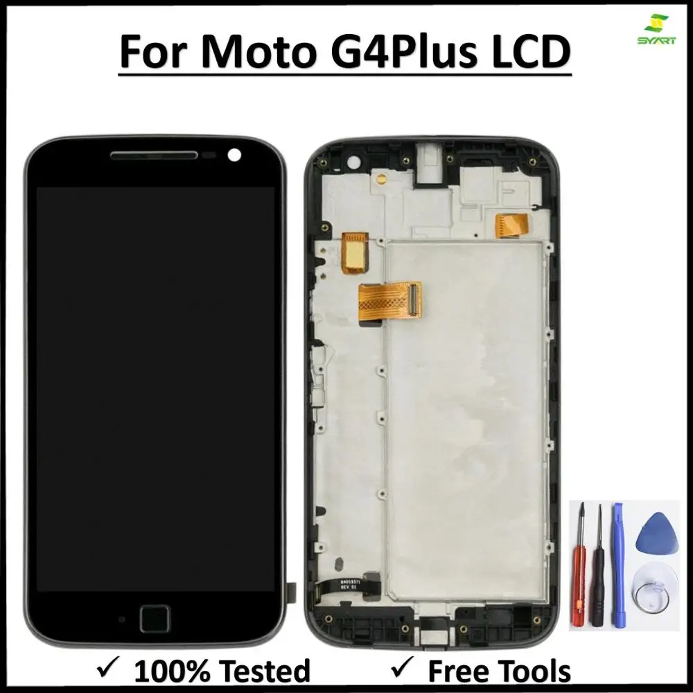 

For Motorola G4 Plus LCD Display Touch Screen With Frame Digitizer Assembly Replacement For Moto XT1644 XT1640 XT1641 LCD Screen